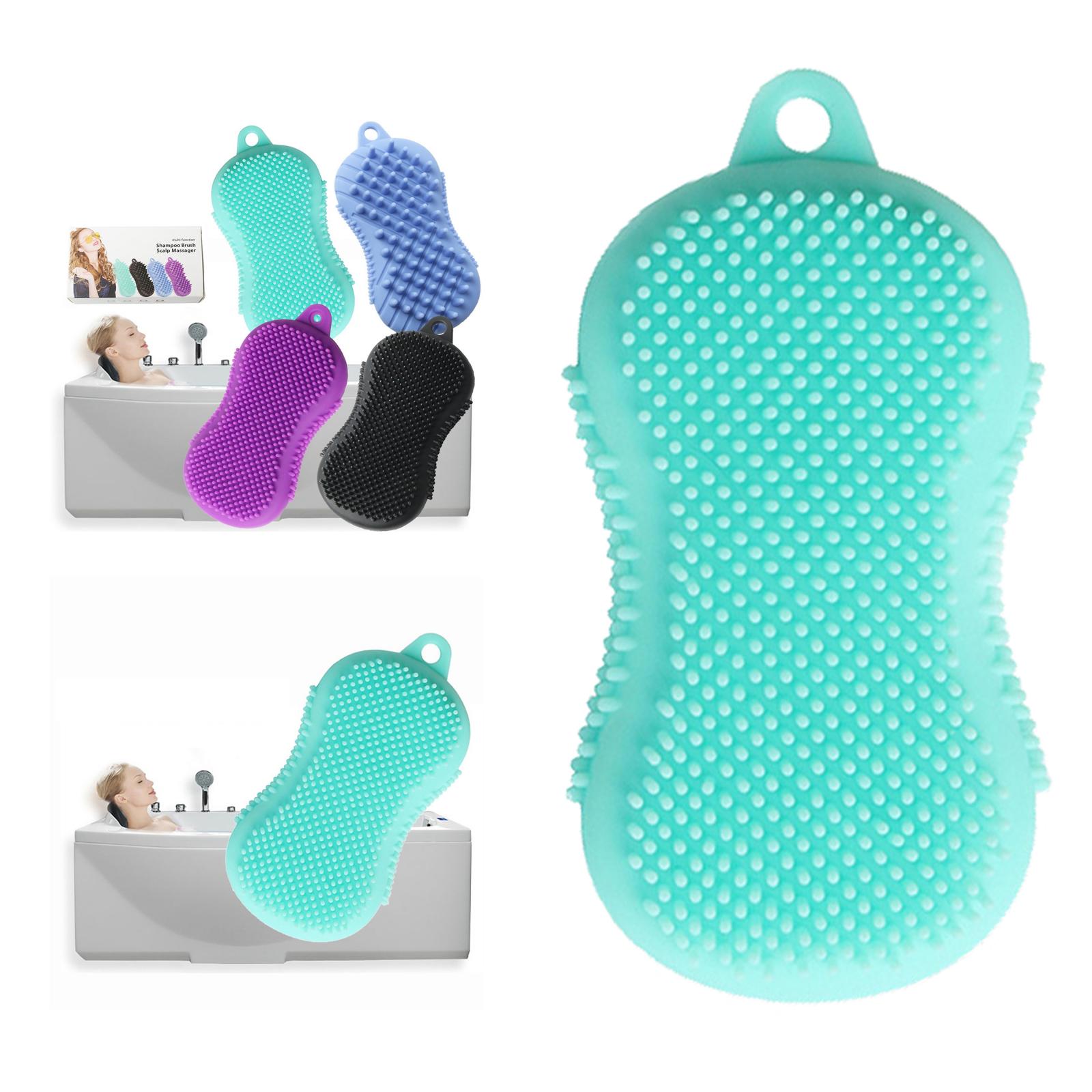 Silicone Bath Body Brush, Exfoliating Body Scrub Brush, Shower Brush with Ultra