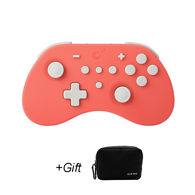 Gulikit elves pro  ns19 controller, kabelloses bluetooth-gamepad mit dual-vibrationsmotor für switch, windows, ios, android, nintendo switch und oled: Koralle