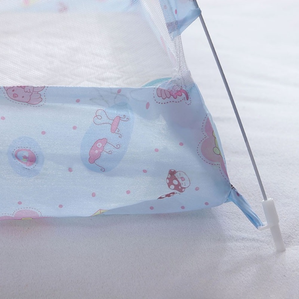 Foldable No Bottom Kids Mosquito Net Baby Bed Canopy Easy Setup