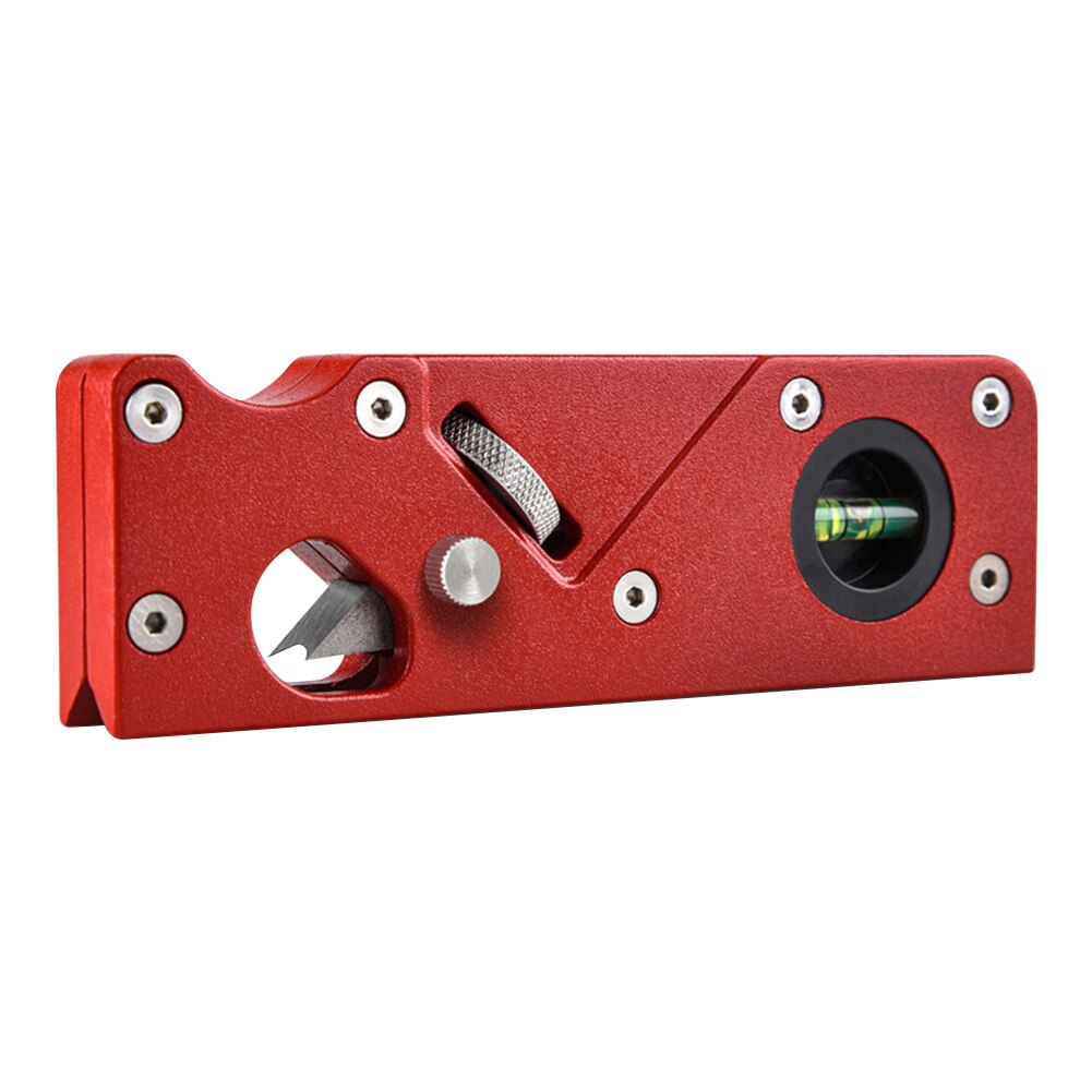 Woodworking Edge Corner Plane 45 Degree Bevel Chamfering Trimming Planer Lightweight Portable Hand Tool: Red