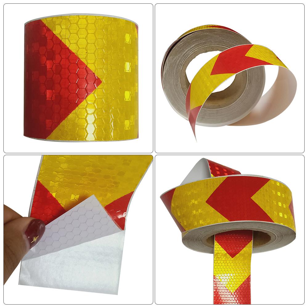 5cm*300cm Car Arrow Reflective Tape Decoration Stickers Car Warning Safety Reflection Tape Film Strip Stickers Car Styling
