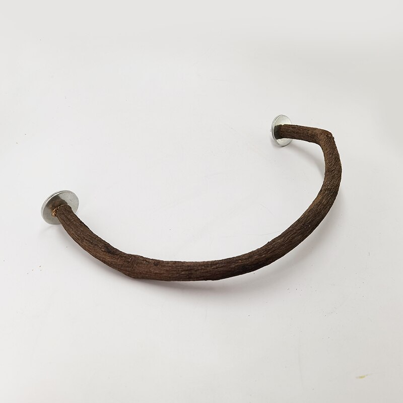 Estante de madera maciza para loros, poste de rama en forma de S, soporte combinado para jaula, suministros para pájaros ZA263: 40-50cm
