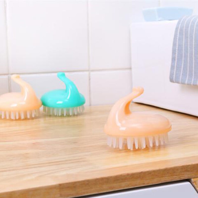 Baby Air Brush Comb Head Hair Washing Scalp Shampoo Soft Massager Brushes Practical Baby Cleaning Care Brushes