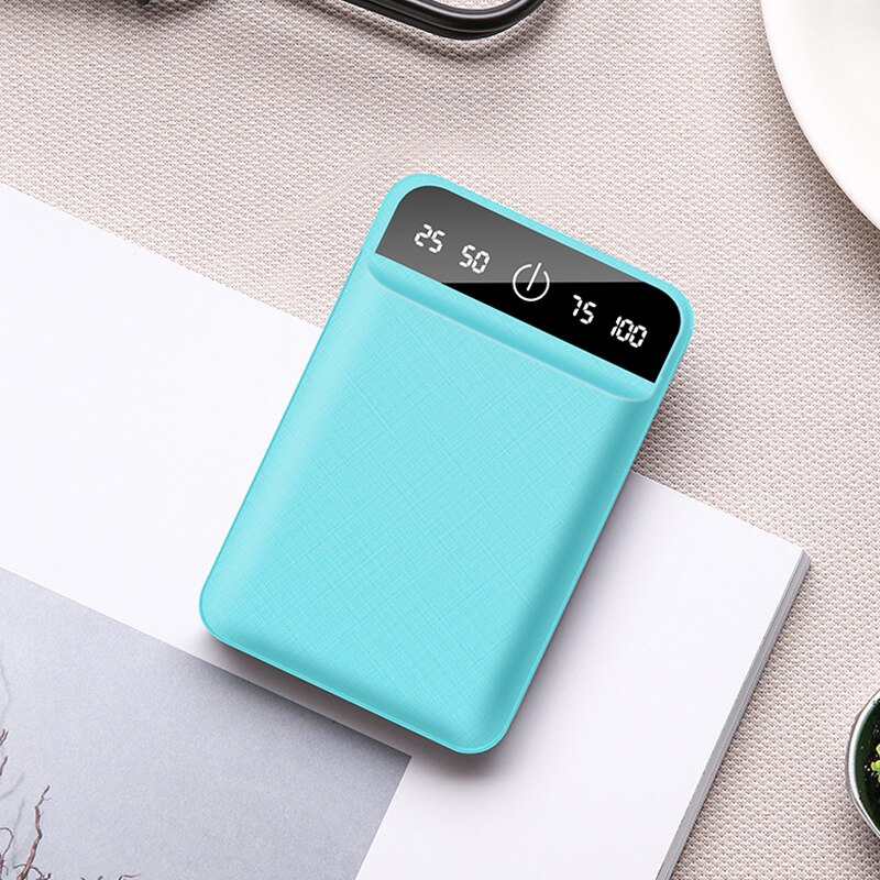 Bærbar 80000 mah mini hurtig opladning powerbank genopladeligt eksternt batteri med dobbelt usb digital skærm til iphone samsung