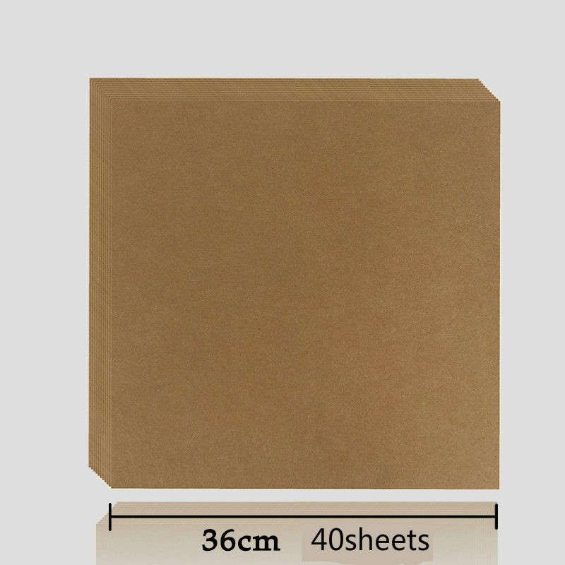 Carte postale carrée vierge, papier Kraft, 250g, dessin à la main, Graffiti, bricolage, marron blanc, carte de vœux, en carton dur épais: B3