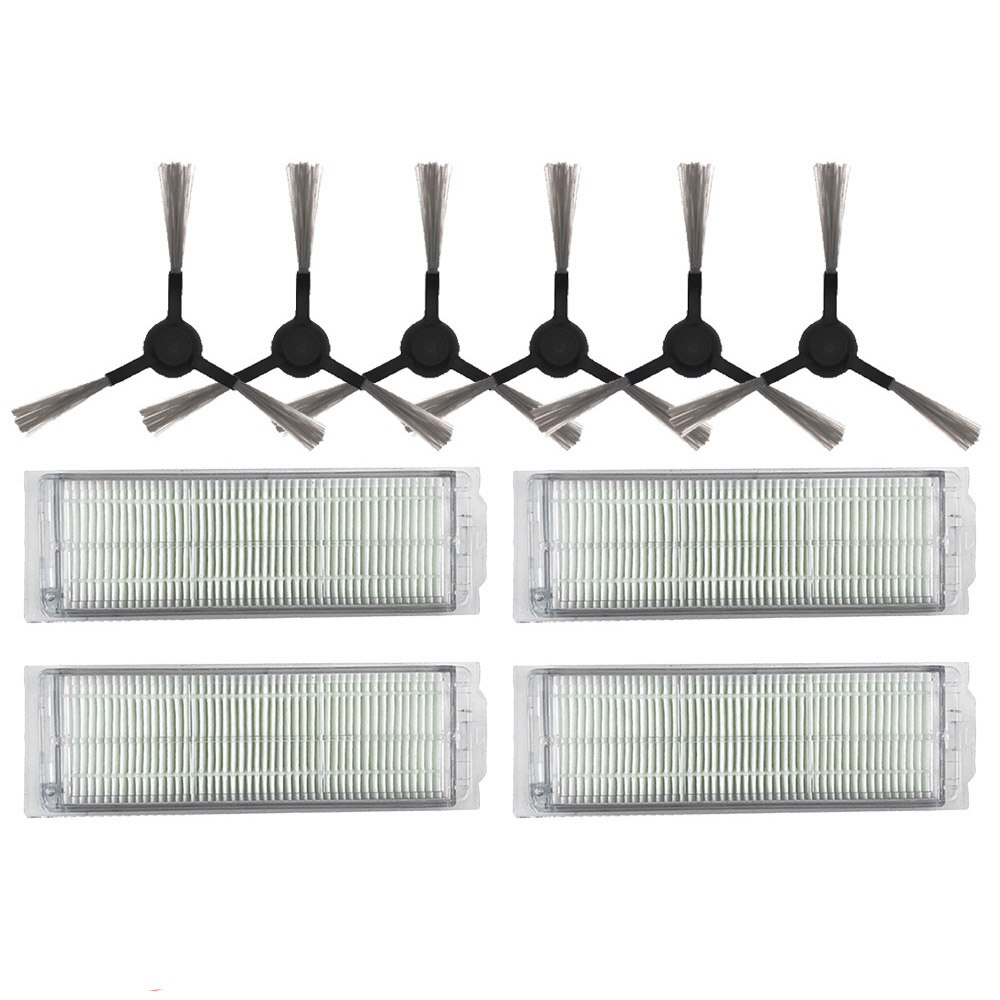 Hovedbørste hepa filter sidebørste moppe klud til xiaomi robotstøvsuger styj 02ym conga 3490 viomi  v2 pro filter v-rvclm 21b