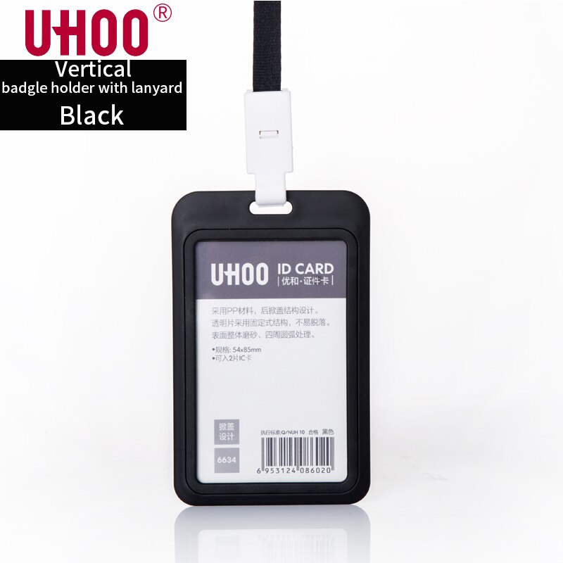 UHOO Neue Kunststoff ID Karte Halter Versenkbare Abzeichen Halter Überspringen Identität Abzeichen Halter: 6634F6734Q