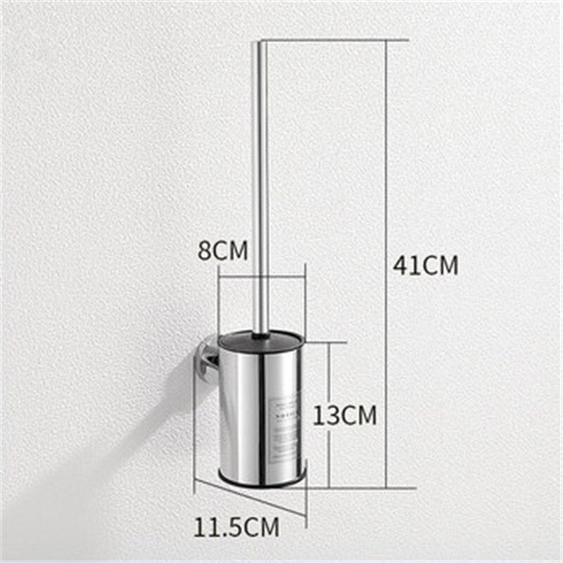 Spazzola di pulizia di tipo durevole di vendita calda per servizi igienici Set porta scopino in acciaio inossidabile Set bagno bagno Hardware oro/cromo: Style B chrome