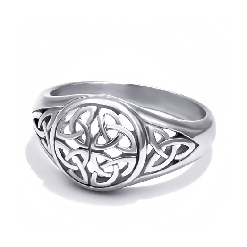 Fdlk kvinders irsk mønster klassisk knude ring jubilæumsring legering smykker størrelse 5-12