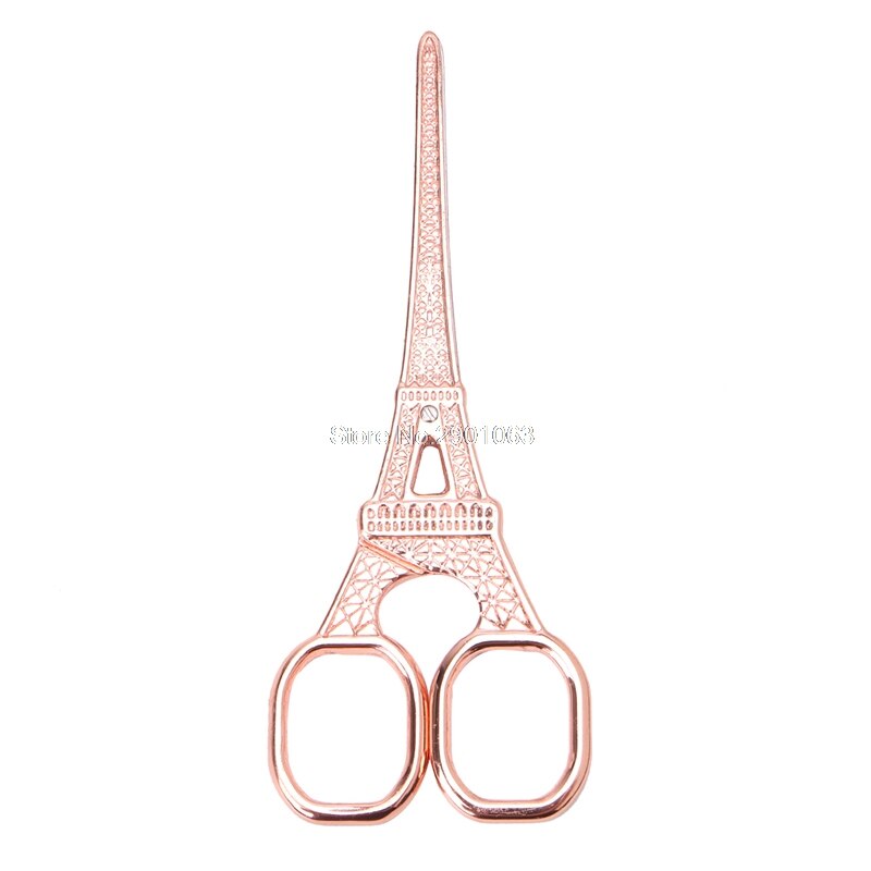 1 tijeras de sastre Vintage Torre Eiffel cortador de tela tijeras artesanales clásicas de acero inoxidable artesanía N27: 2