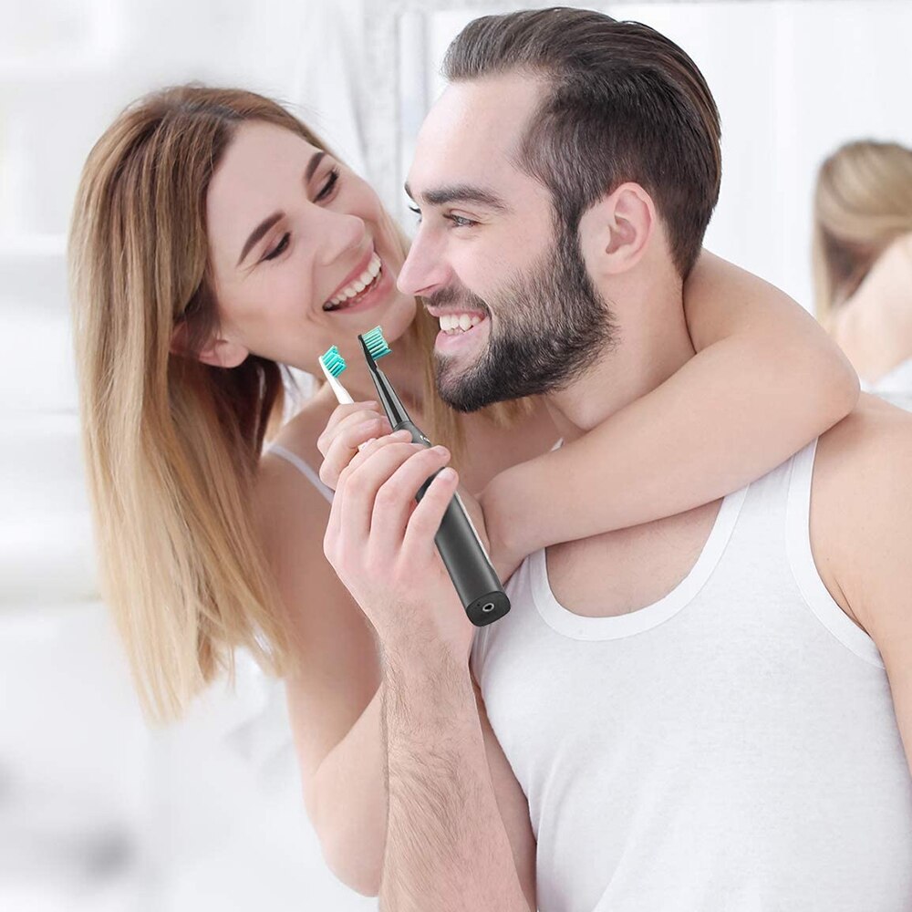 Fairywill Sonic Electric Toothbrush Timer Brush 5 Modes USB Charger Tooth Brushes Replacement 8 Heads Set Waterproof for Adult