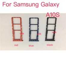 Piezas de repuesto para Samsung Galaxy A10S, ranura para tarjeta SIM, bandeja, soporte, piezas de repuesto, Plata/oro/gris, 1 ud.