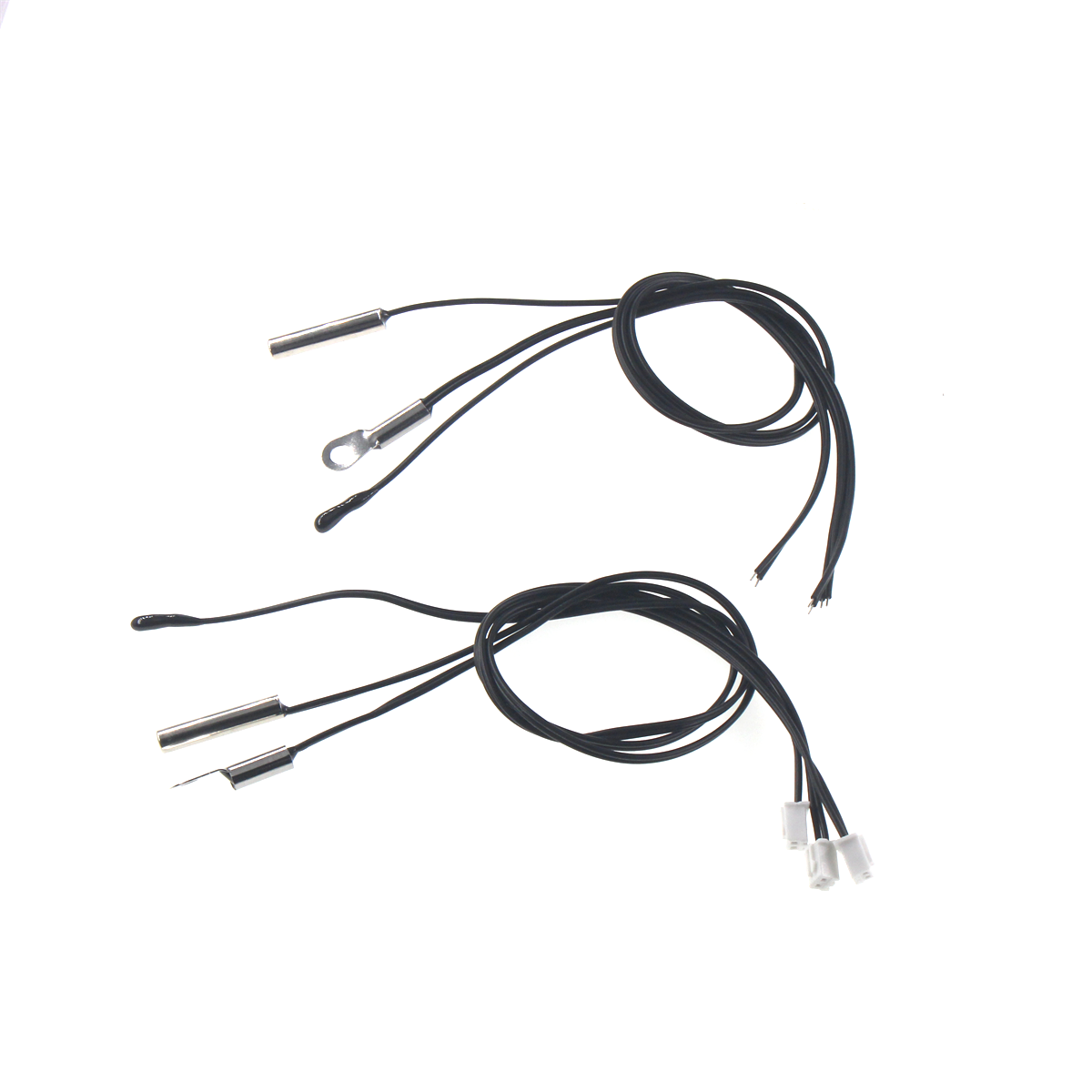Sensor de temperatura de termistor epoxi de precisión, 10 piezas, 3950, 3435, 3470, NTC 5K, 10K, 15K, 20K, 50K, 100K, 300MM