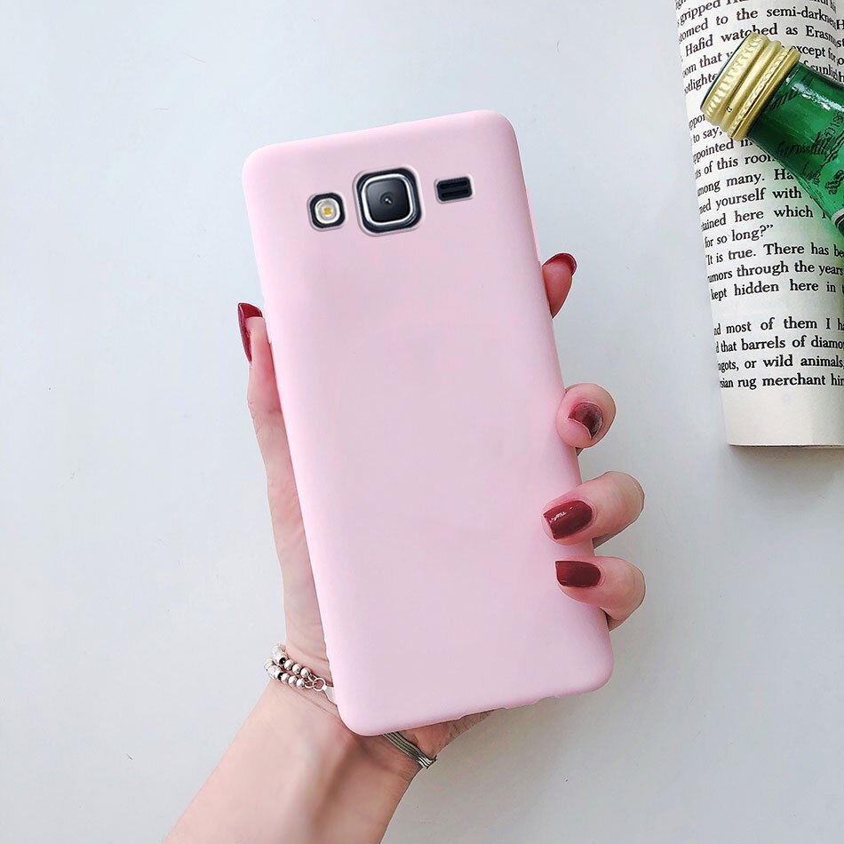 Custodia per Samsung Galaxy J2 Prime custodia G532F Cover posteriore morbida in Silicone opaco per Funda custodie per telefoni Samsung Galaxy Grand Prime Plus: For J2 prime G532 / Light Pink