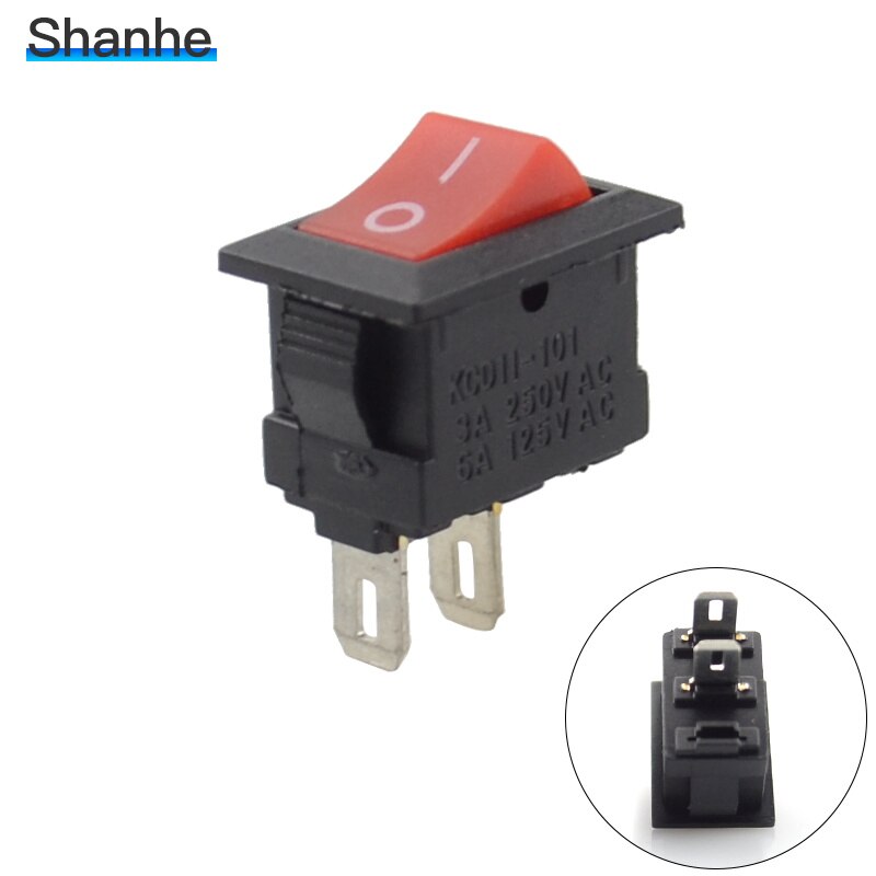 10pcs mini rocker switch ON-OFF 2pins 15*10cm