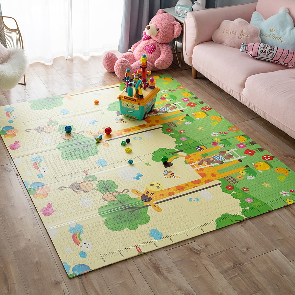 Tapis bébé multifonctionnel piano musique motif animaux 60 x 39 cm