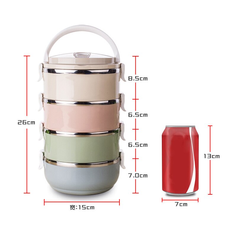 Tiffin box stainless steel lunch box Bento Box combination container for food thermal insulation