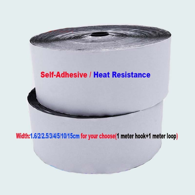 2/5/10/15cm bandes velcro auto-adhésives à crochets et boucles, ruban adhésif magique à coudre, autocollant à coller au dos, sangle velcro couture