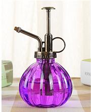 Antikk glass plante blomstervanning potte spray flaske hage frisør sprøyte(skum boks emballasje) hage tilbehør: Lilla