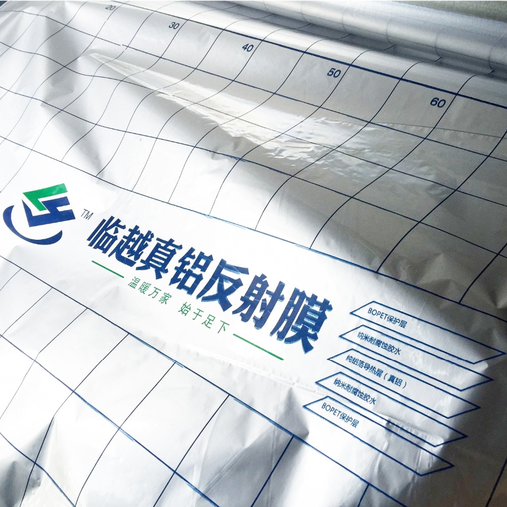 Reflektierende Film Für Elektrische Fußbodenheizung 4CR Energie Saving Aluminium Folie Isolierung Thermische Material, 5m 2/lot