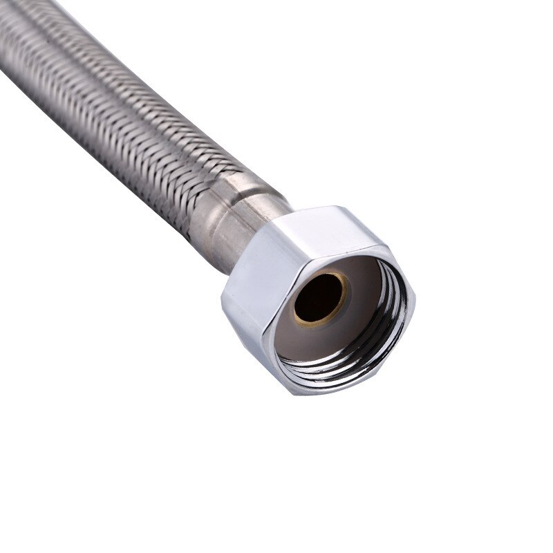 2 Stuks 1/2 "304 Roestvrij Staal Gevlochten Slang Kraan Supply Lijn Verbindt Pijp Kraan Connector Badkamer Sanitair Slang