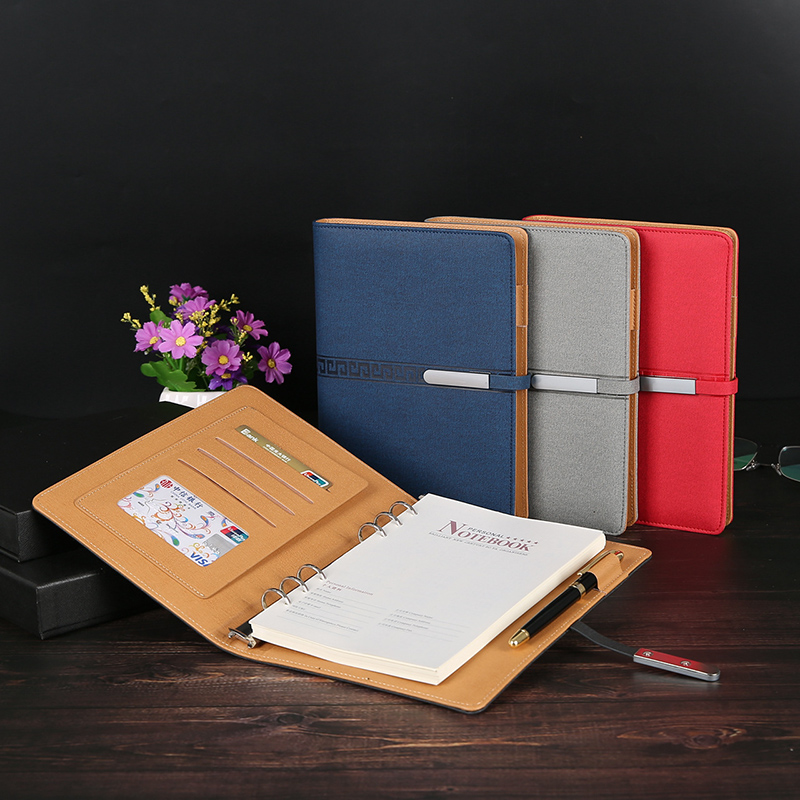 A5 Business Notebook School Office Planner Stationery Agenda Diary Organizer Portable Loose-leaf Detachable Buckle