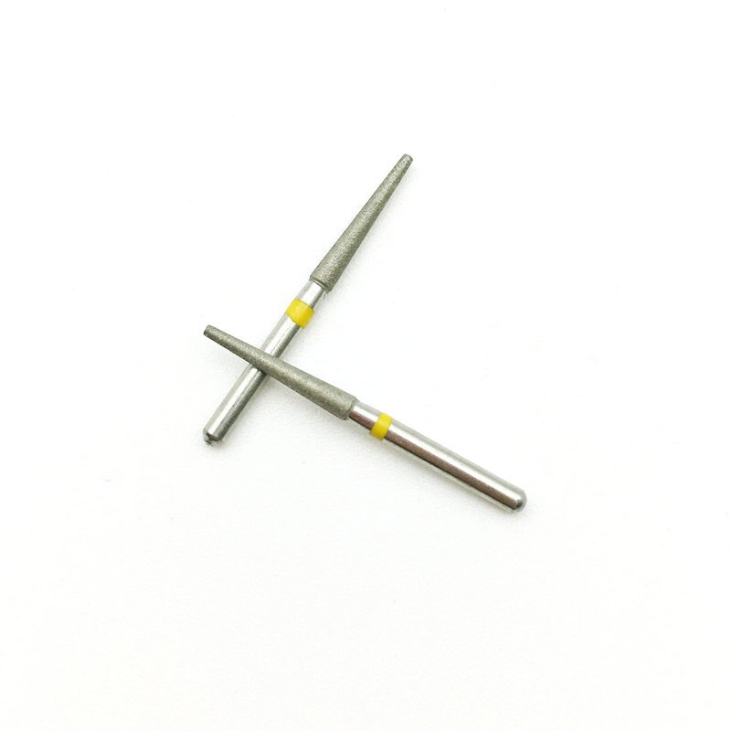 10pcs Dental Diamond Burs Drill Dentistry Burs for High Speed Handpiece Extra Fine FG 1.6mm TF-13EF