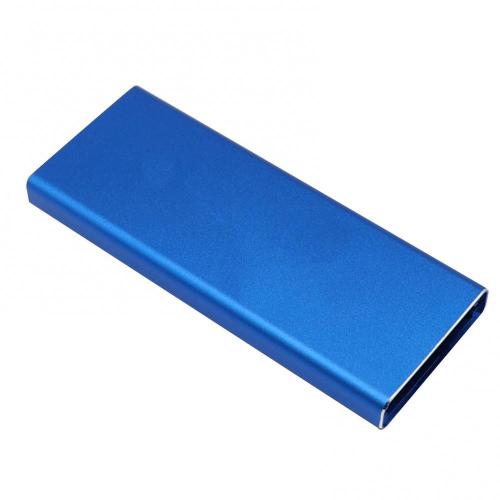 30% Off Aluminum USB 3.0 to M.2 NGFF 6Gbps External SSD Enclosure Hard Drive Case SSD Box for Laptop Black Blue Disco Duro Exter: Blue