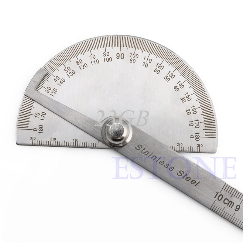 Stainless Steel Protractor Angle Finder Arm Measuring Ruler Tool 180 degree M02