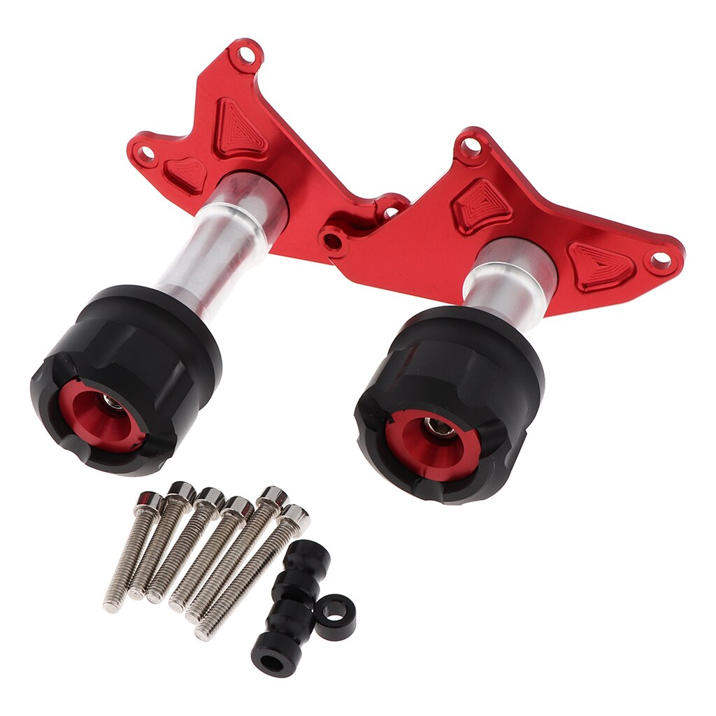 2 PCS Frame Sliders Engine Crash Protector Fall Protection For Red