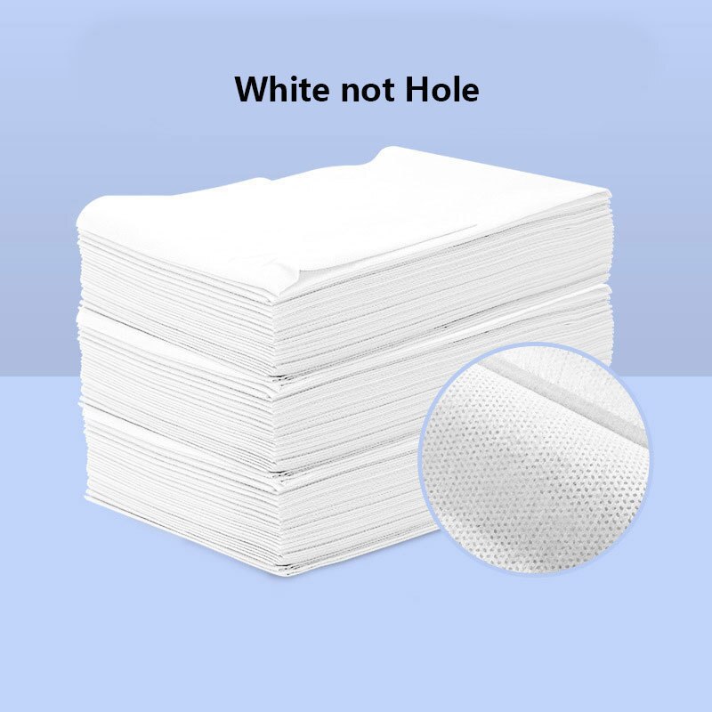 20/60/100pcs Spa Bed Sheets Disposable Massage Table Sheet With Hole Or Not Hole SMS Non-Woven Fabric Portable Travel Bed Cover: white not hole / 20pcs thick 80x180cm