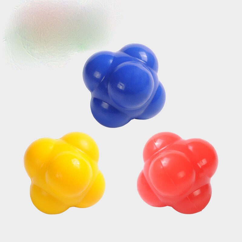 Solid Hexagonal Ball Fitness Agility Coordination Reflex Exercise Sensitive Rebound Speed Reaction Training Balls
