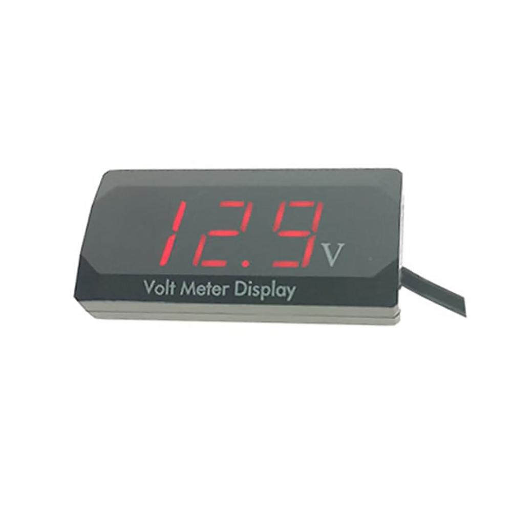 Riloer Voltmetro elettronico con orologio LCD a LED digitale 3 in 1