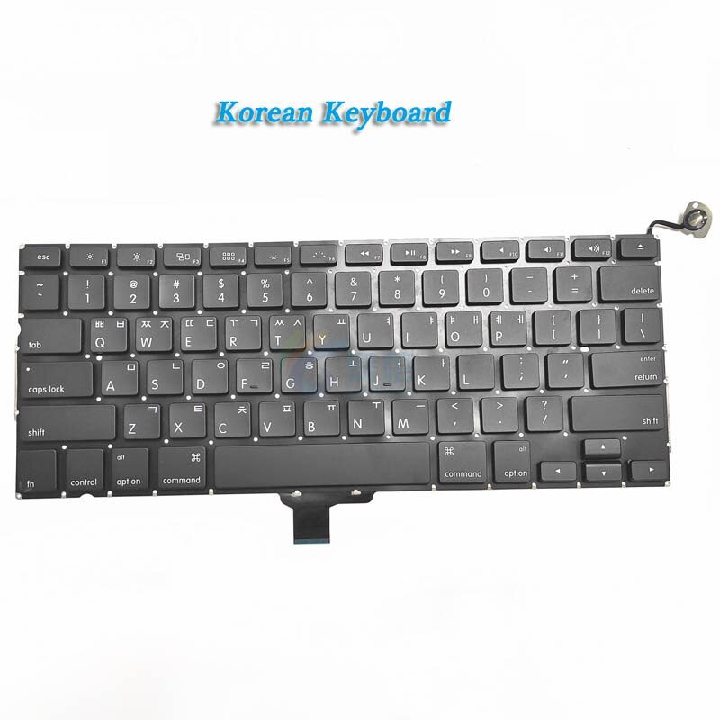 Klawiatura A1278 dla Macbook Pro laptop 13 "US/UK/francuski/hiszpański/niemiecki/rosyjski/włoski/koreański/turecki/arabski klawiatura 2009-2012: Korean Layout