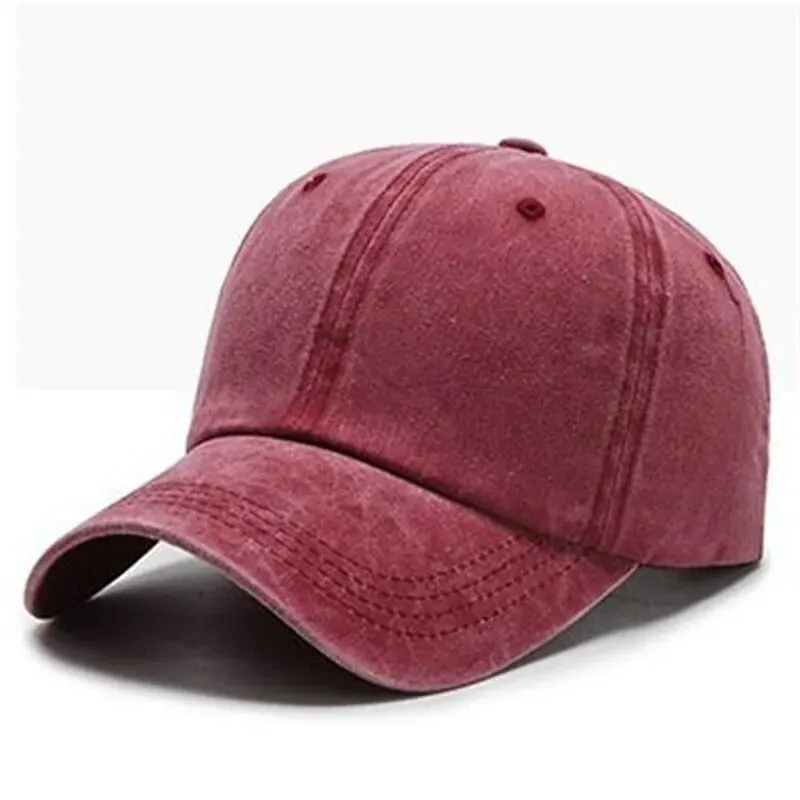 Solid Baseball Caps for Men Cap Streetwear Style Women Hat Snapback Casual Cap Casquette Dad Hat Hip Hop Cap: Burgundy