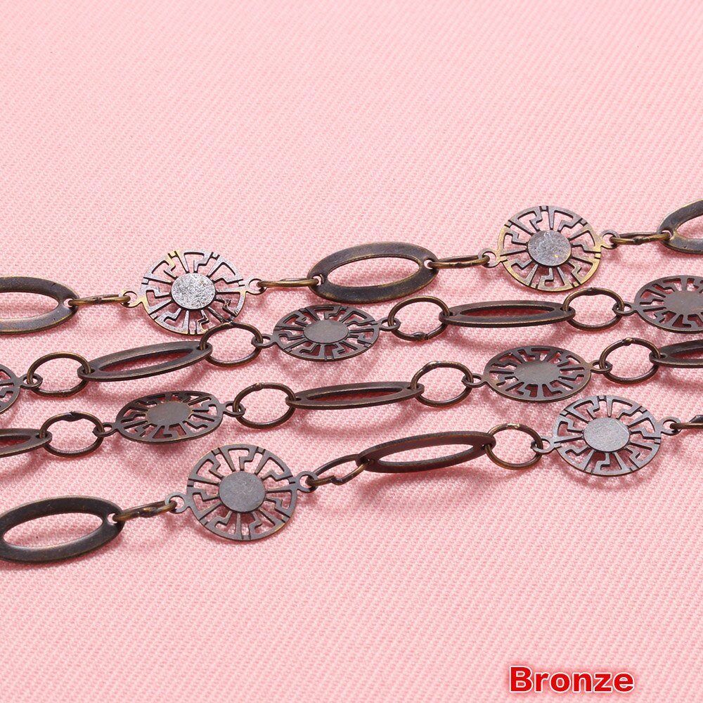 1 Meter Messing Chain Connectors Geometrie Ketting Diy Materiaal Diy Sieraden Bevindingen Accessoires: bronze
