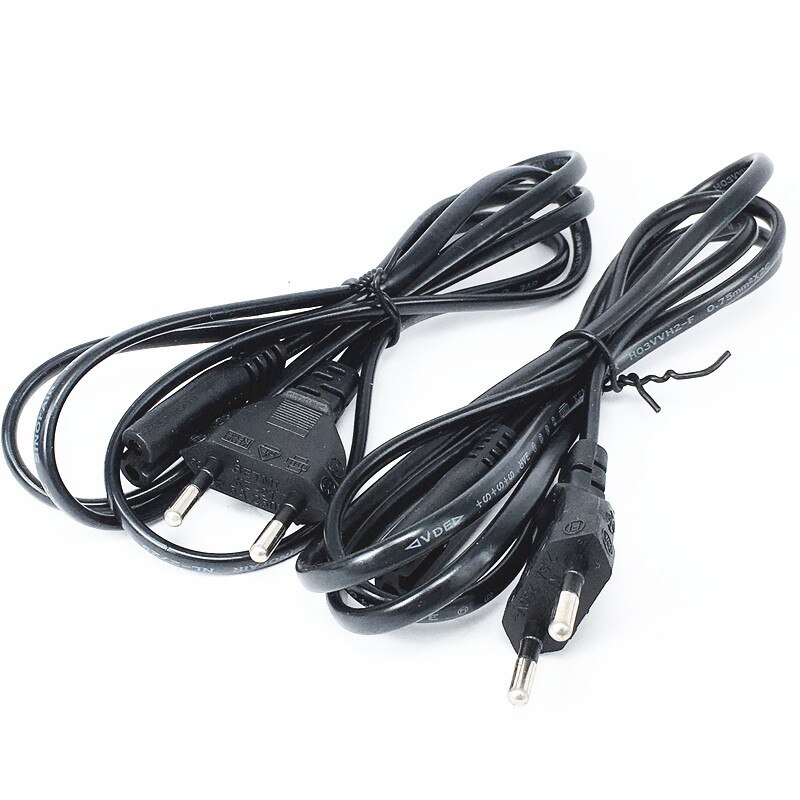 Europese Eu Power Kabel Euro Plug C7 Figuur 8 Ac Adapter Voeding Lead Cord 1.4M Voor Draagbare Radio acculaders Psp 4