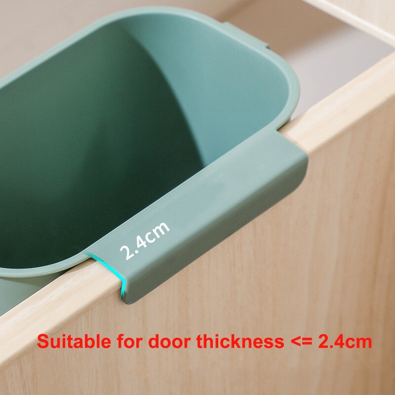 Kitchen Wall Mounted Trash Can Cabinet Door Hanging Garbage Bin Garbage Cans for Kitchen Bathroom Toilet Waste Rubbish