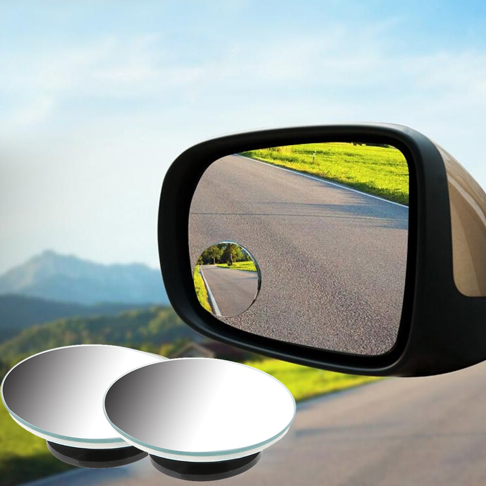 2 Stks/set 360 Groothoek Voor Car Vehicle Side Blindspot Dodehoekspiegel Bolle Spiegel Met Tape Auto Achteruitkijkspiegel Kleine ronde