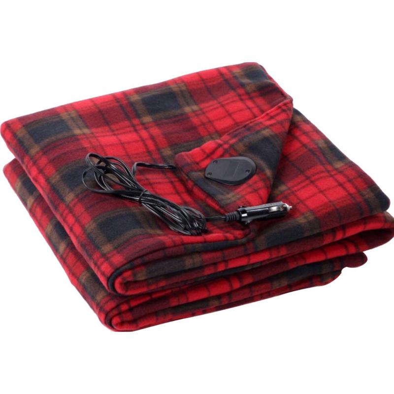Manta de calefacción del coche para otoño e invierno, manta eléctrica de terciopelo de 150x115cm con ahorro de energía de 12v, para Otoño e Invierno