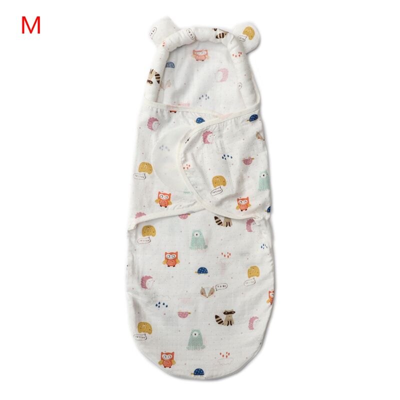 Baby Katoen Inbakeren Wrap Soft Slapen Deken Pasgeboren Ademend Verstelbare Sleepsack Voor Jongens Meisjes: M3