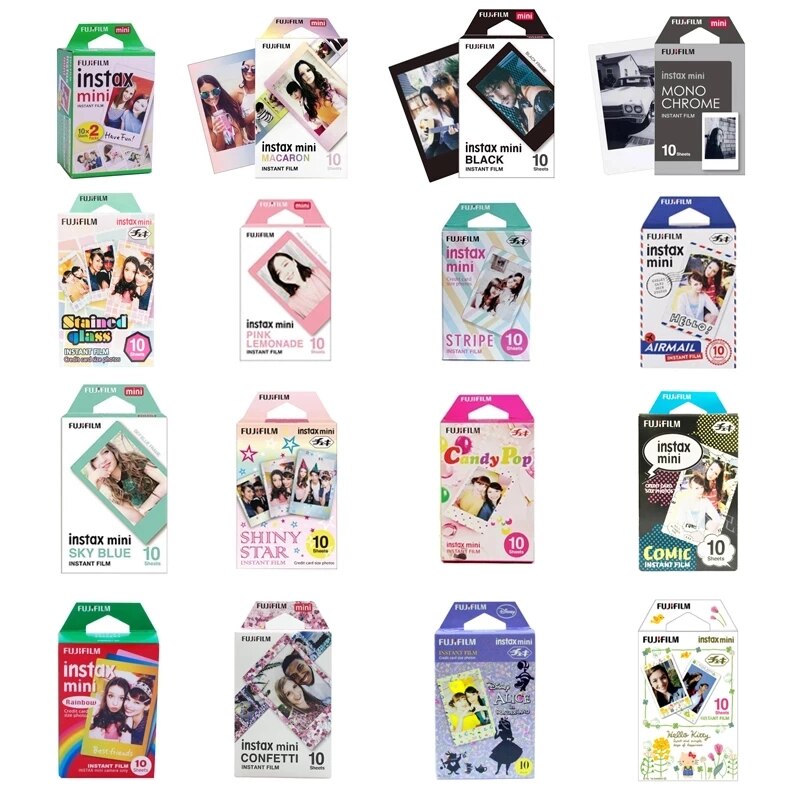 10 blätter Fuji Fujifilm instax Mini 11 9 filme weißen Rand 3 Zoll farbe Film für sofortig Kamera Mini 8 9 11 7s 25 Foto papier