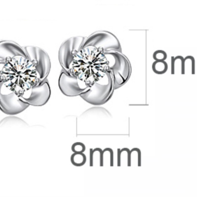 Mooie Wo Bridal Set Niew Brand Sieraden Sets Zirkoon Instellen Bloem Hanger Ketting Oorbellen Sieraden