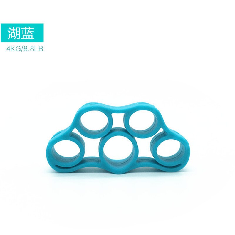 1 or 2 pcs Finger Stretcher Hand Resistance Bands Hand Extensor Exerciser Finger Grip Strengthener Strength Trainer Gripper Set: sky blue