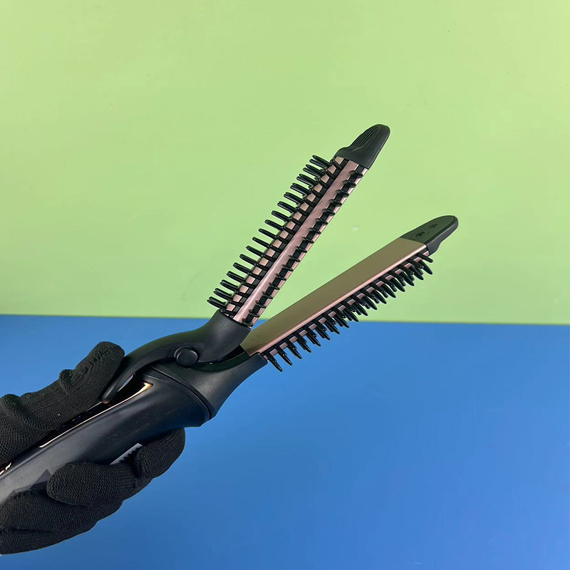Plancha de pelo portátil para el hogar, rizador de pelo perezoso multifuncional,