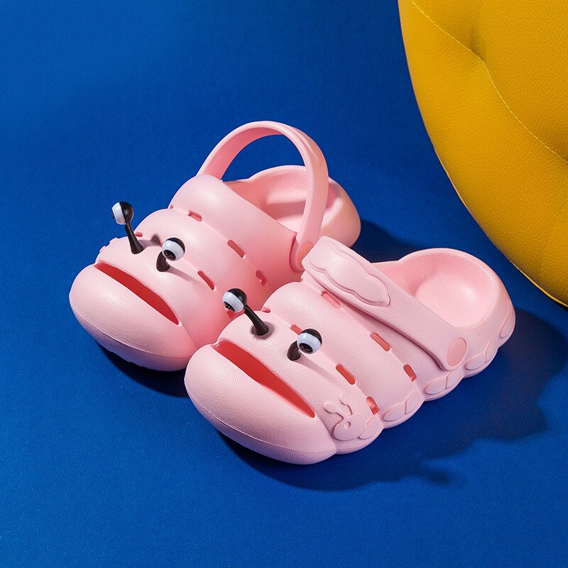 Sandales Caterpillar pour enfants, chaussures de jardin à semelles souples, pour garçons et filles, été: pink / 140