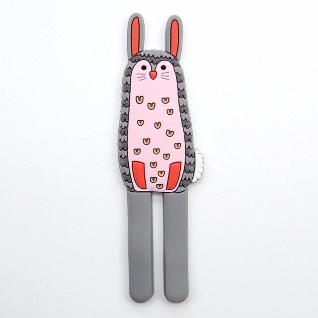 Cartoon Dier Multifunctionele Haken Koelkast Hergebruikt Gebruik Haak Kan Gewassen Muur Houder Verwijderbare Naadloze Steken 3D Haak Thuis decor: F