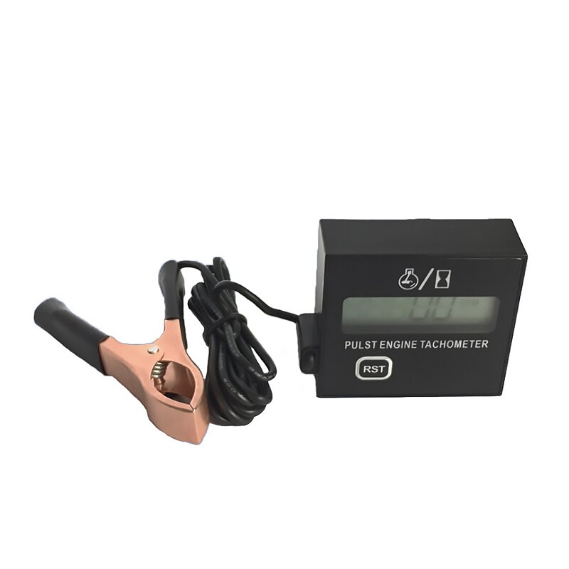 Digital Display Induction Pulse Speed Tachometer Gasoline Engine Lawn Mower Tachometer Chain Saw High Tachometer: Default Title