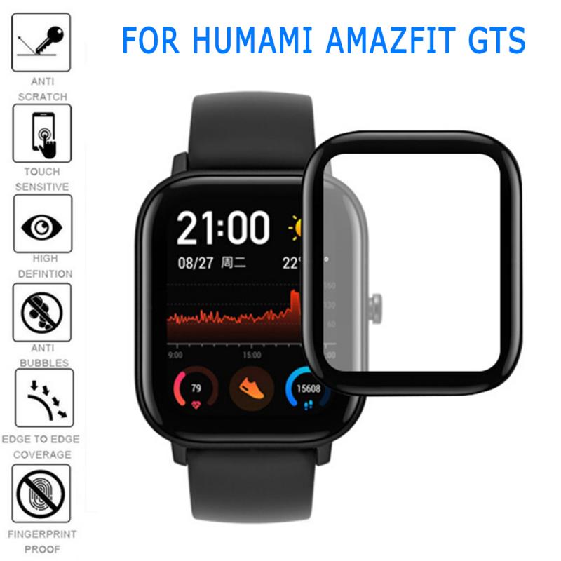Mr 19 NEUE 3D Gebogene Rand Vollen Abdeckung Soft Clear Schutz Film Abdeckung Für Amazfit GTS LCD Screen Protector Schutz (nicht Glas)