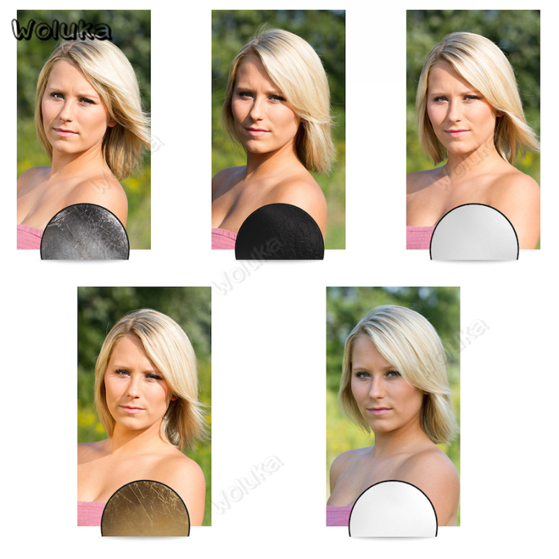 5 In 1 Reflector Board 110Cm Photo Studio Opvouwbare Fotografie Vulling Licht Draagbare Ronde Reflecterende Zachte Licht Boord CD50 t10